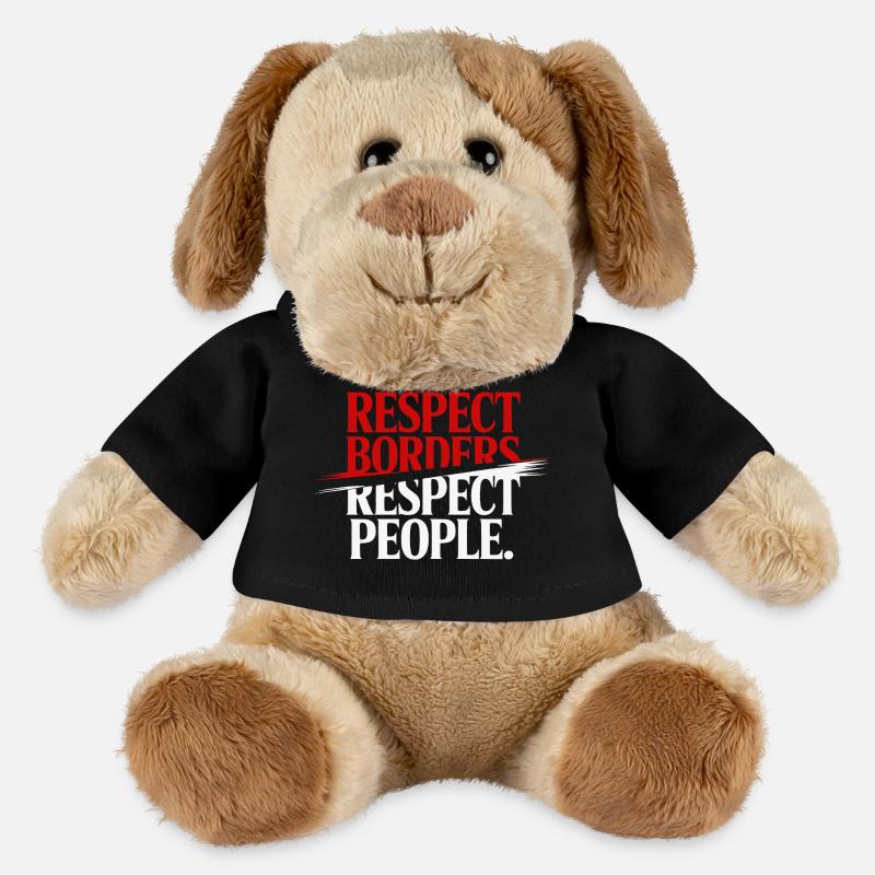Respect Borders Respect People - Greenland - MiniFeet® Dog Helge - black