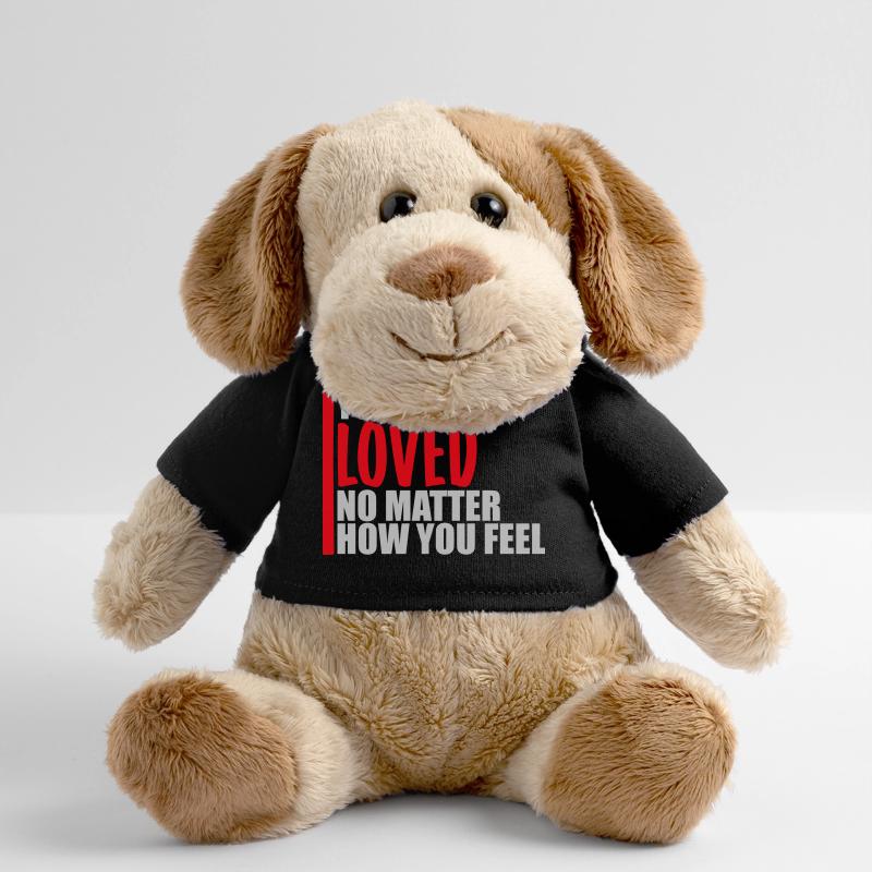 Tu es aimé, peu importe la compassion que tu ressens Chien en peluche Helge MiniFeet®