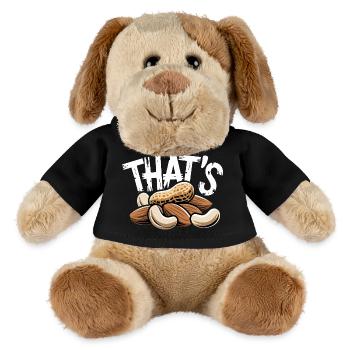 C’EST un drôle de dire de noix avec des amandes à la cacahuète - Chien en peluche Helge MiniFeet® - noir - Devant