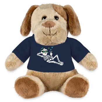 Lässiger Skelett mit Sonnenbrille - MiniFeet® Hund Helge - French Navy - Vorne