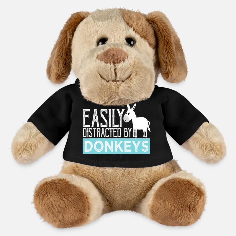Easily Distracted by Donkeys - MiniFeet® Dog Helge - black