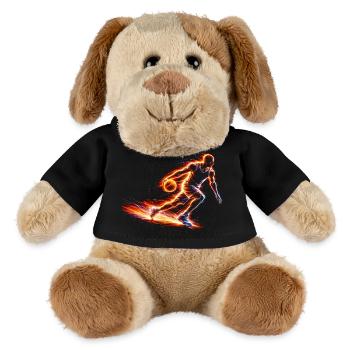 Conception sportive énergétique du joueur de basket-ball - Chien en peluche Helge MiniFeet® - noir - Devant