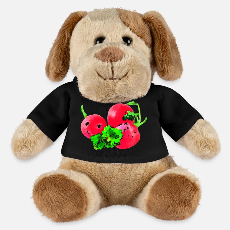 radieschen gemüse speise - MiniFeet® Hund Helge - Schwarz