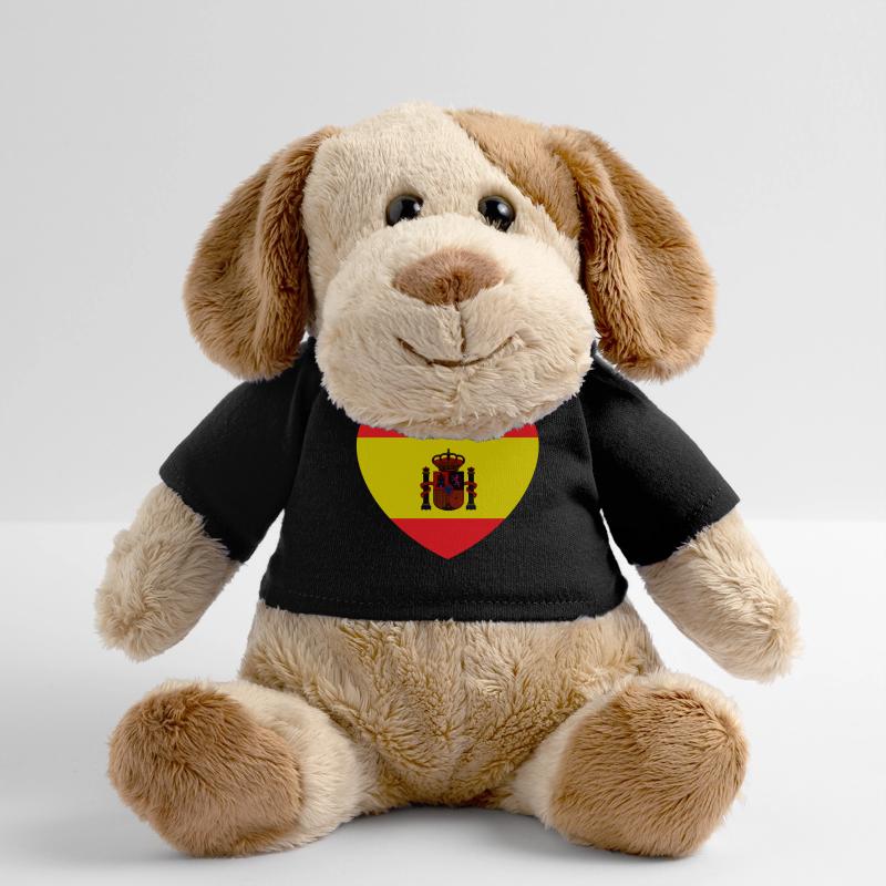 Drapeau du cœur de l’Espagne Chien en peluche Helge MiniFeet®