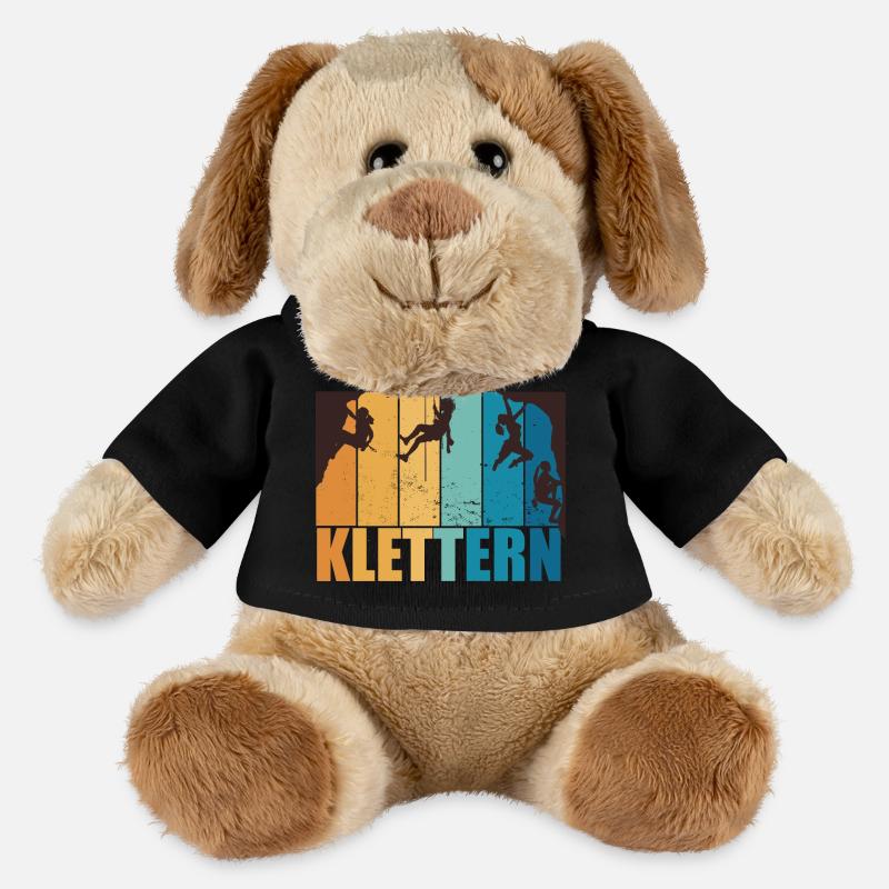 Klettern Bouldern Bergsteigen Berge Vintage - MiniFeet® Hund Helge - Schwarz