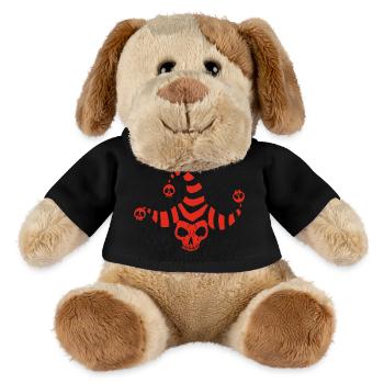 Red Goblin Skull - MiniFeet® Dog Helge - black - Front