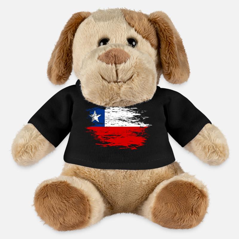 Chile Flagge used - MiniFeet® Hund Helge - Schwarz