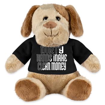 baseballsweatshirt birthday present auto mechanic - MiniFeet® Hund Helge - Schwarz - Vorne