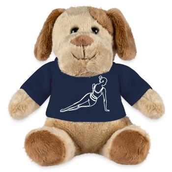 Fille de remise en forme - Chien en peluche Helge MiniFeet® - bleu marine - Devant