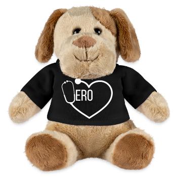 Hero Doktor Stethoskop - MiniFeet® Hund Helge - Schwarz - Vorne