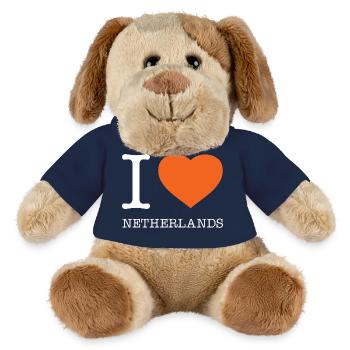 I LOVE NETHERLANDS - MiniFeet® Hund Helge - French Navy - Vorne