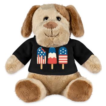 Cream Lover Independence Day 4th of July - MiniFeet® Hund Helge - Schwarz - Vorne