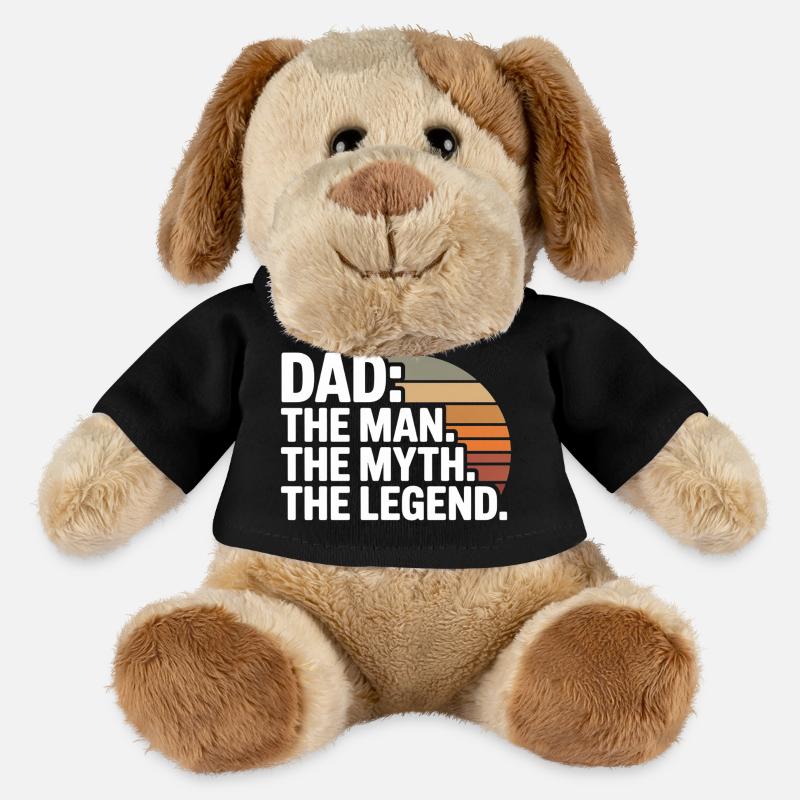 Père Légende Coucher de soleil - Chien en peluche Helge MiniFeet® - noir
