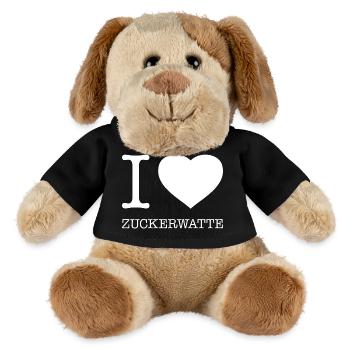 I love cotton candy - MiniFeet® Dog Helge - black - Front