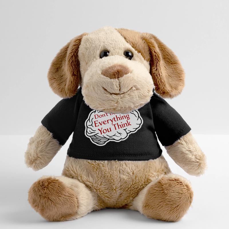 Don't Believe Everything You Think Spruch Weisheit MiniFeet® Hund Helge