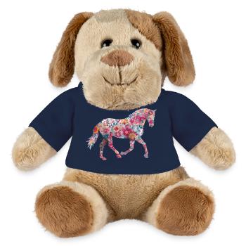 Horse Floral Pattern - MiniFeet® Dog Helge - french navy - Front