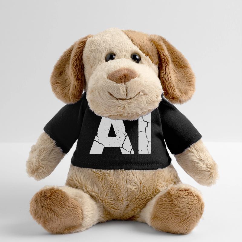 AI Artificial Intelligence Text Grunge Vektor MiniFeet® Hund Helge