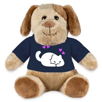Amour des chats - Chien en peluche Helge MiniFeet® - bleu marine - Devant