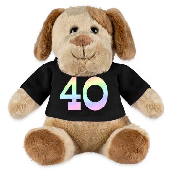40 pastell farben - MiniFeet® Hund Helge - Schwarz - Vorne