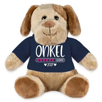 Oncle 2027 chargeant avec barre de chargement en cœur - Chien en peluche Helge MiniFeet® - bleu marine - Devant