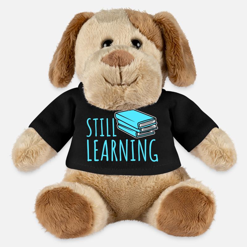 Still Learning Growth Student Motivation Saying - MiniFeet® Dog Helge - black