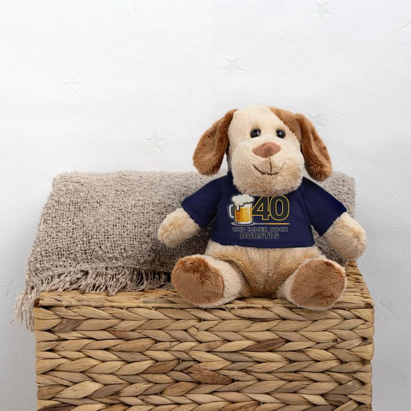 40. Geburtstag: Durstiger Humor MiniFeet® Hund Helge