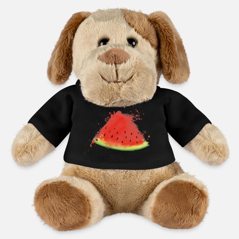 Melone - Wassermelone - MiniFeet® Hund Helge - Schwarz