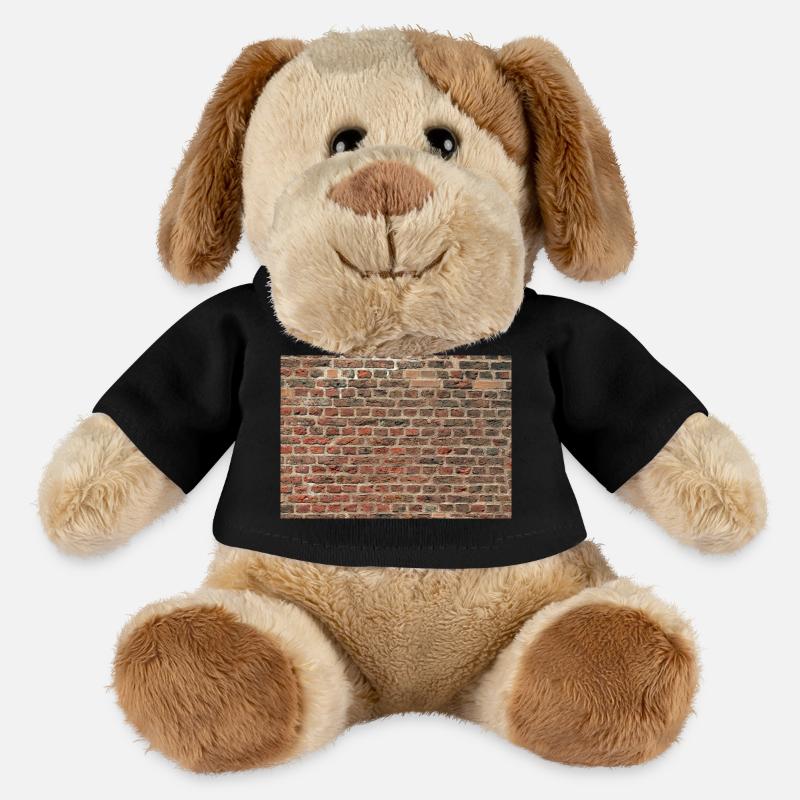 mur de brique texture charme urbain - Chien en peluche Helge MiniFeet® - noir
