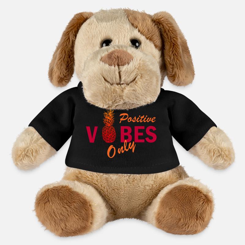 positive vibes only - MiniFeet® Dog Helge - black