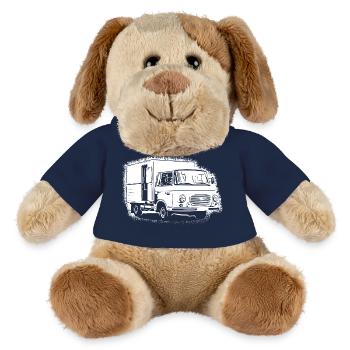 Le panel de Barka van GDR - Chien en peluche Helge MiniFeet® - bleu marine - Devant
