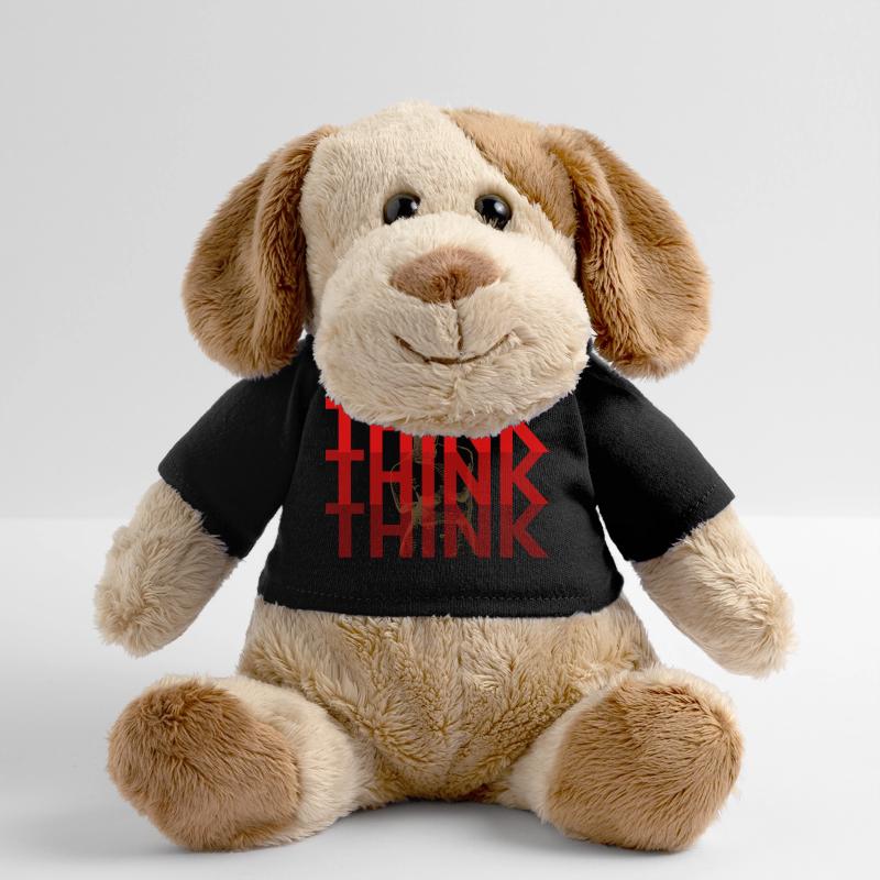 Red Think Overlay-Typografie MiniFeet® Hund Helge