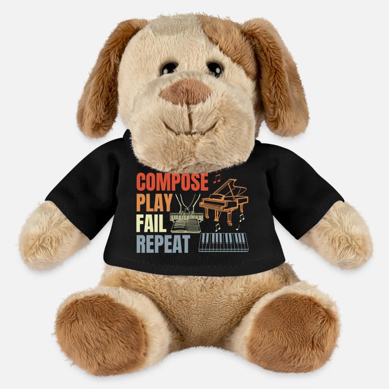 Piano Player Routine - MiniFeet® Dog Helge - black