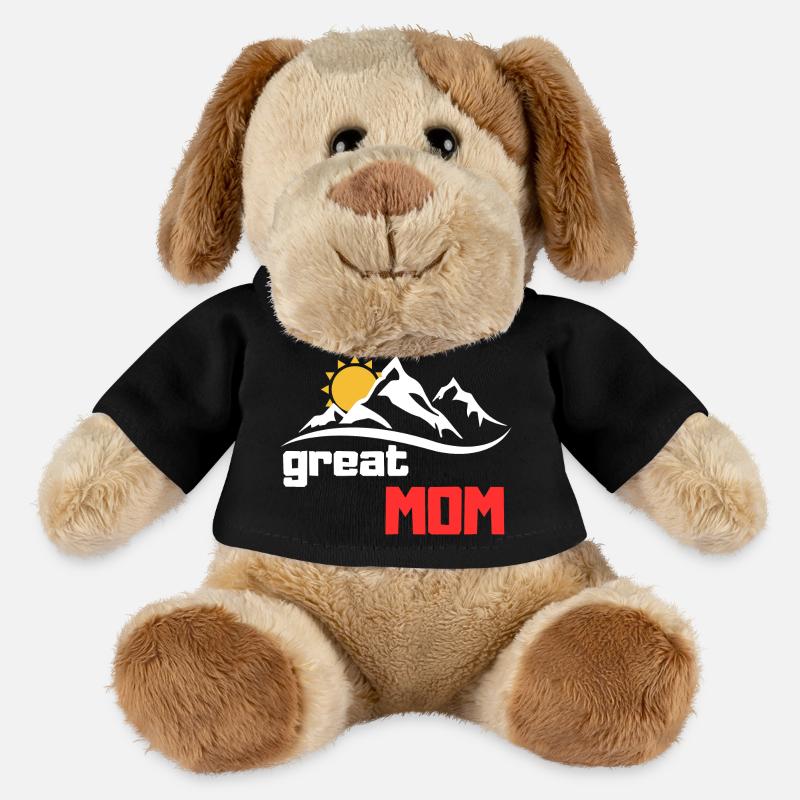 grande maman - Chien en peluche Helge MiniFeet® - noir