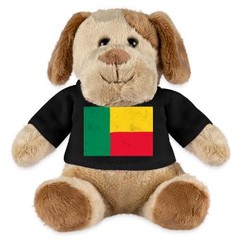 Flag of Benin - MiniFeet® Dog Helge - black - Front
