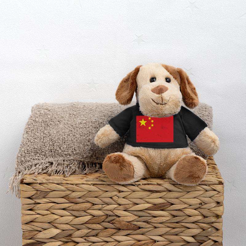 Flagge von China MiniFeet® Hund Helge