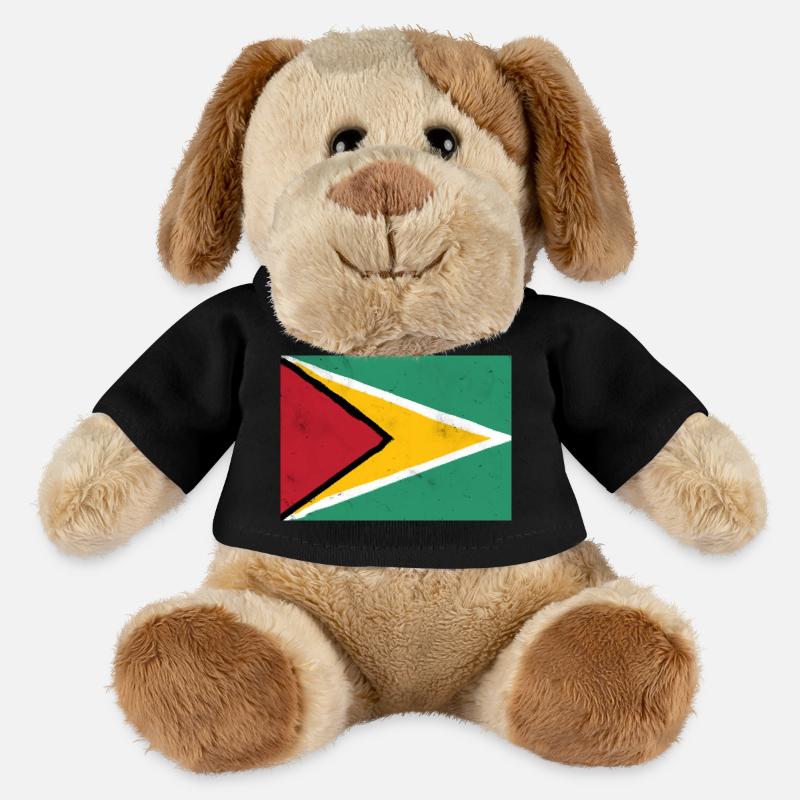 Guyana Flag – Dynamic Energy - MiniFeet® Dog Helge - black