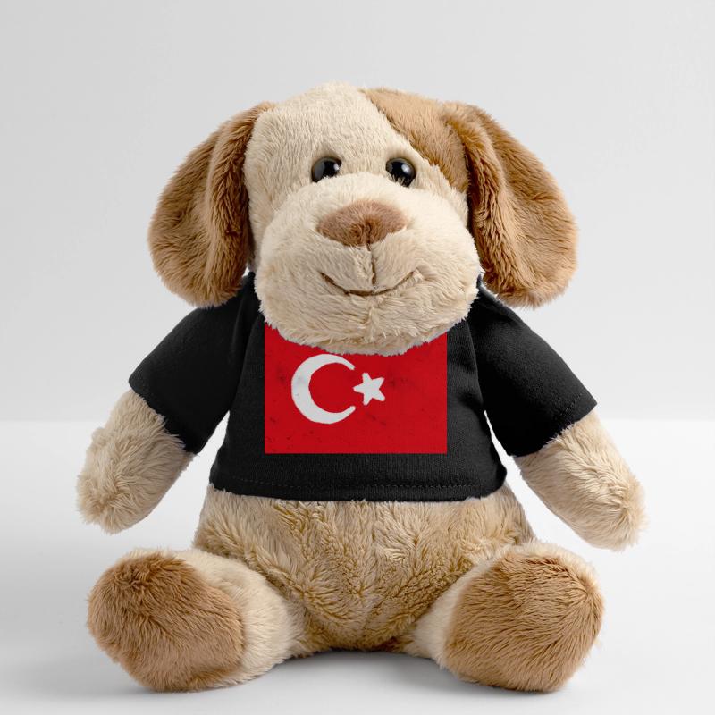Drapeau turc Impression d’art abstrait Chien en peluche Helge MiniFeet®