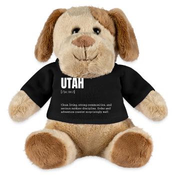 Utah Bold Typography Adventure - MiniFeet® Dog Helge - black - Front