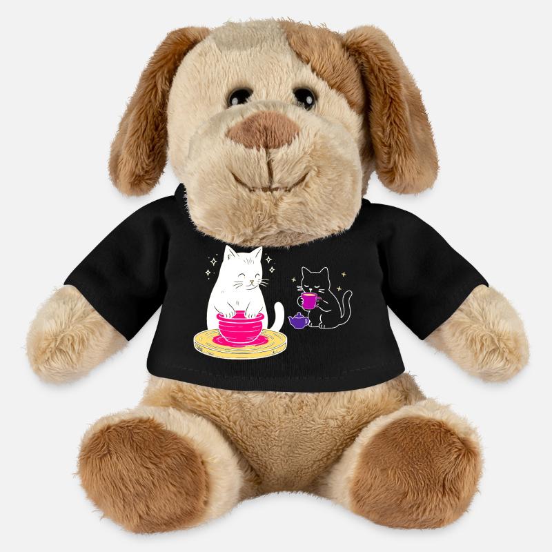 Handwerkerisches Katzenleben – Vom Rad zum Tee - MiniFeet® Hund Helge - Schwarz