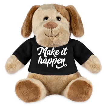 Make It Happen Typografie - MiniFeet® Hund Helge - Schwarz - Vorne