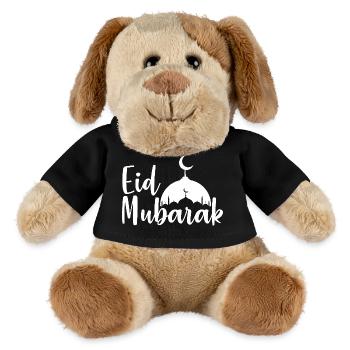 Eid Mubarak Mosque Silhouette - MiniFeet® Dog Helge - black - Front