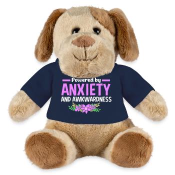 Anxiety Anxious Scaredy Introvert - MiniFeet® Dog Helge - french navy - Front