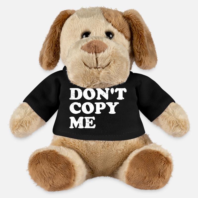 Ne me copie pas - Chien en peluche Helge MiniFeet® - noir