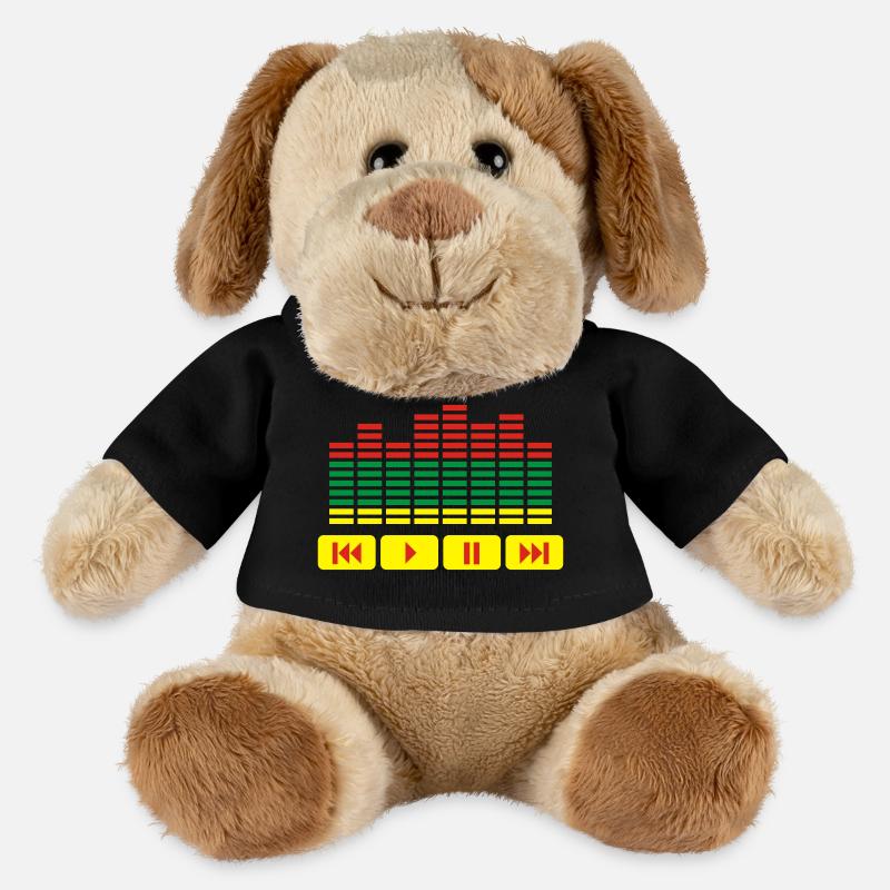 Equalizer DJ music player - MiniFeet® Hund Helge - Schwarz