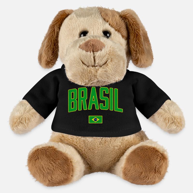Brésil | Brasil - Chien en peluche Helge MiniFeet® - noir