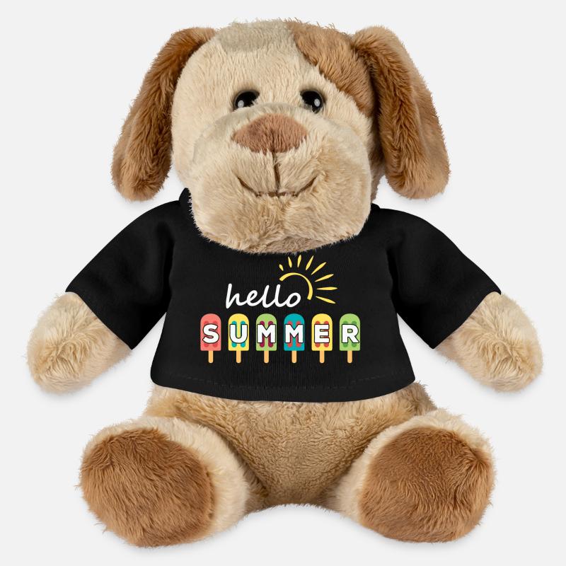 summer, hello summer, summer holidays - MiniFeet® Dog Helge - black