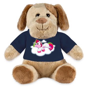 Nuages de licorne - Chien en peluche Helge MiniFeet® - bleu marine - Devant