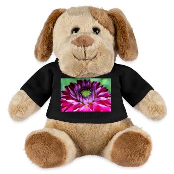 Fleur Rose Rose Fleur Fleurs Rose Rose Fleurs - Chien en peluche Helge MiniFeet® - noir - Devant