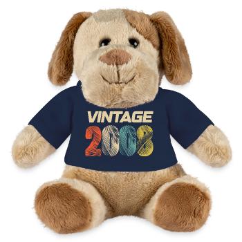 Vintage 2008 Retro - Best-seller - Chien en peluche Helge MiniFeet® - bleu marine - Devant