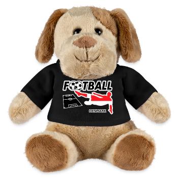 Fußball Fieber Dänemark - MiniFeet® Hund Helge - Schwarz - Vorne